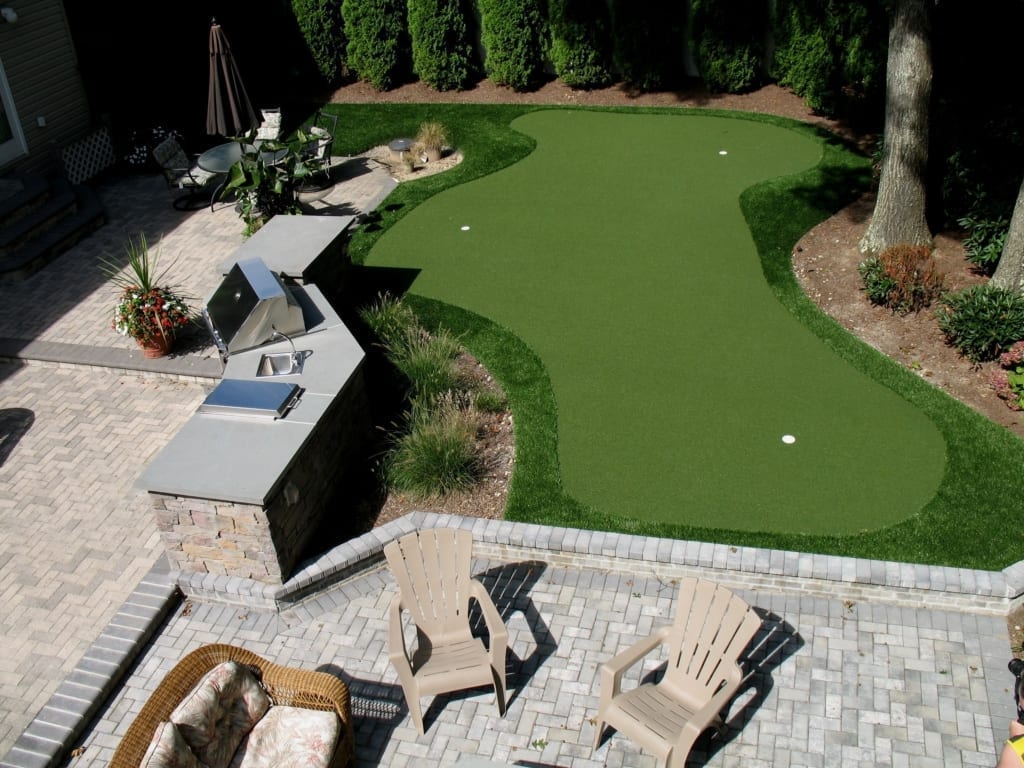 Synthetic Turf Putting Green Backyard Ny Elite Synthetic Surfaces 