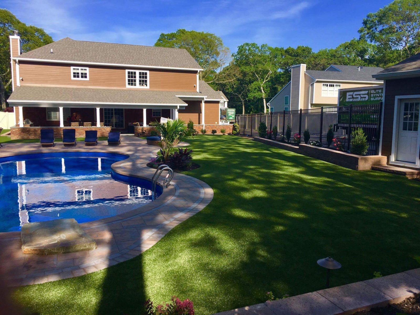 Backyard Artificial Grass Landscaping NY | Elite Synthetic Surfaces